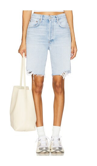 AGOLDE 90's Mid Rise Loose Short in Blue. - size 25 | Revolve Clothing (Global)