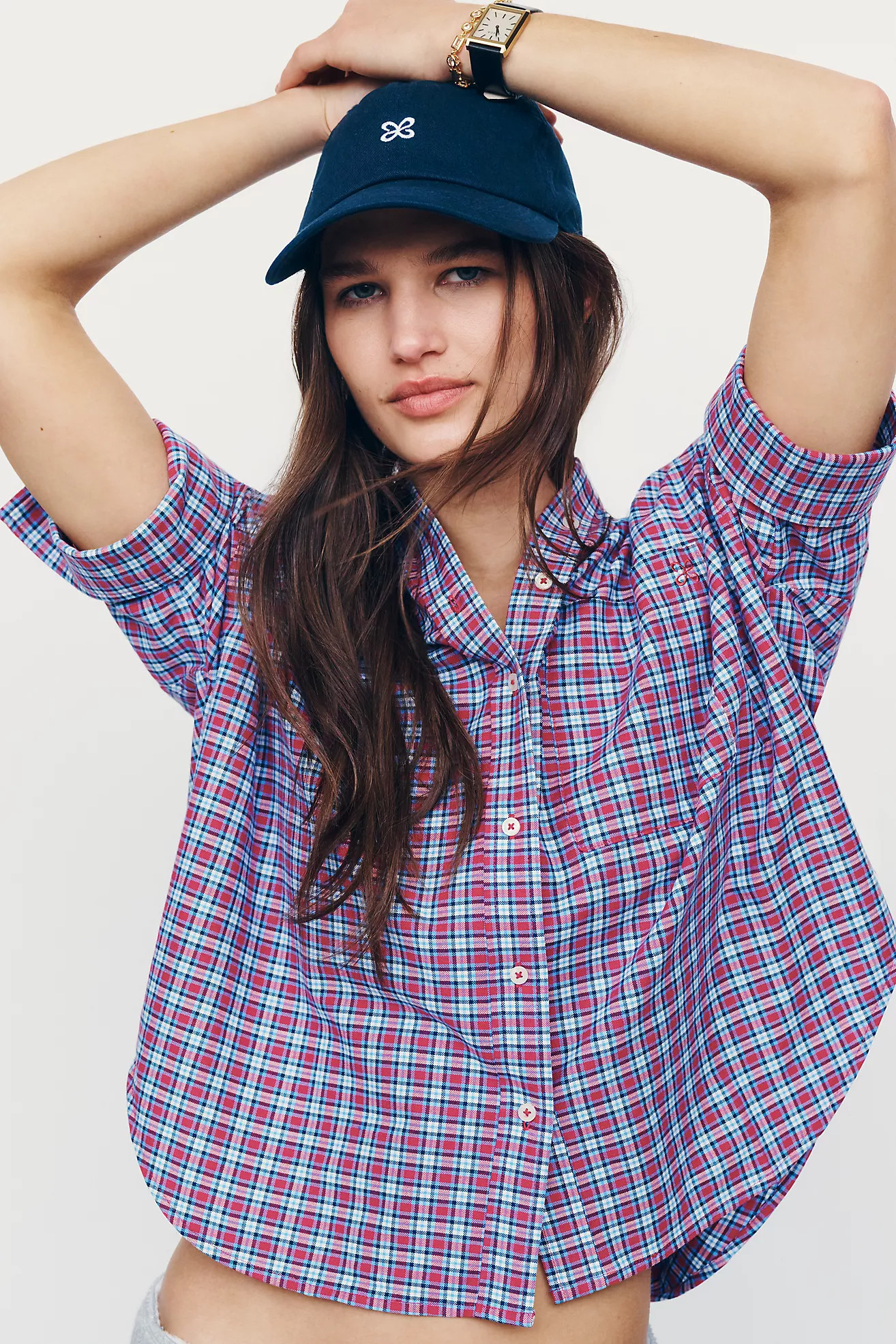 Maeve Mabel Boxy Oxford Shirt | Anthropologie (US)