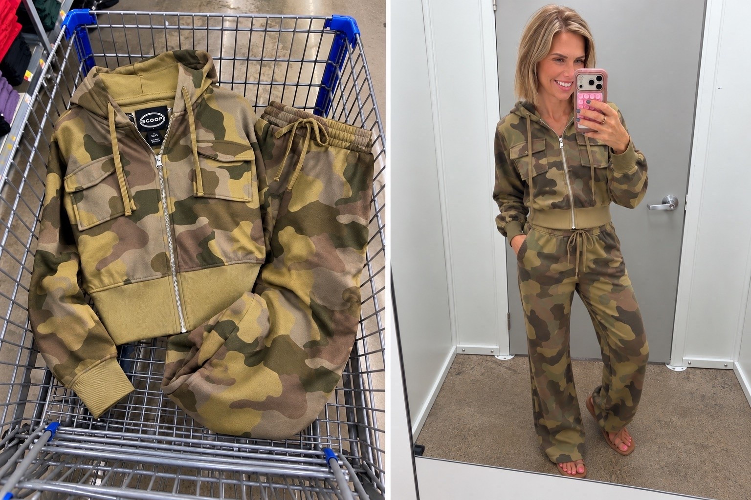 Walmart did GOOD with this one 👏🏼 This camo set is giving cute, comfy + effortless for fall. I love that you can wear it together or mix and match each piece with basics you already own!

Jacket: size small
Pants: size small

#WalmartFashion #WalmartFinds #FallOutfits #CamoOutfit #CasualStyle