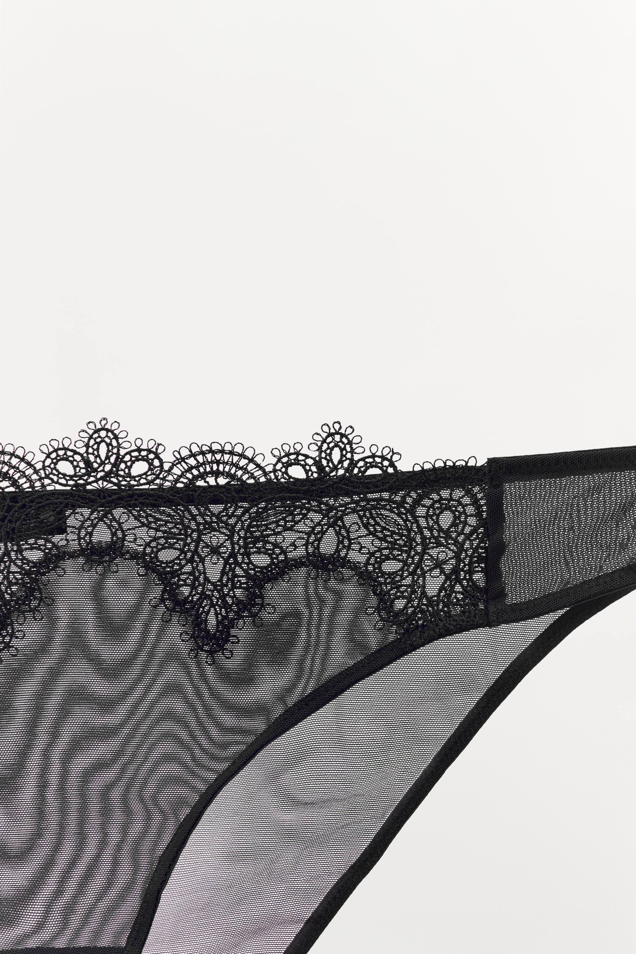 LACE MESH PANTIES | Zara US