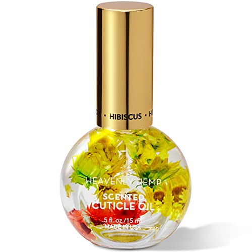 Blossom Heavenly Hemp Therapeutic, Hydrating, Moisturizing, Strengthening, Scented Cuticle Oil, Infused with Real Flowers, Made in USA, 0.5 fl. oz, Hibiscus Hemp | Amazon (US)