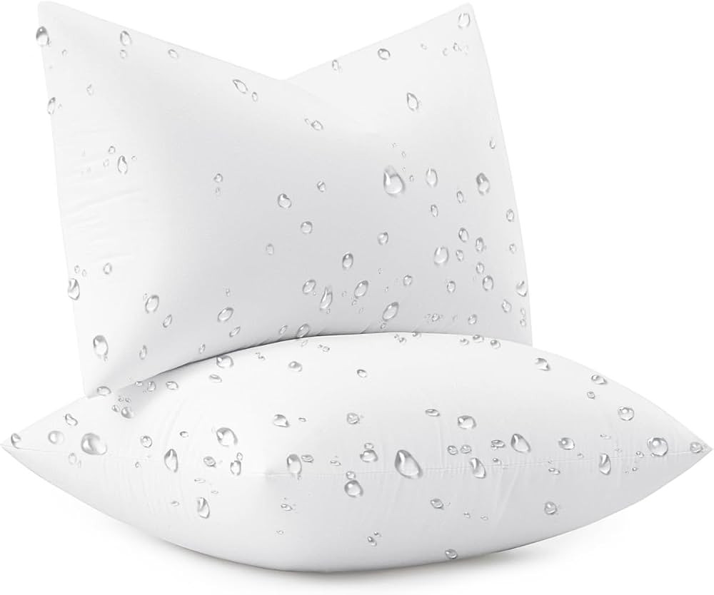 MIULEE Outdoor Pillow Inserts 12x20 Pack of 2 Waterproof Throw Pillow Inserts Decorative 100% Vir... | Amazon (US)