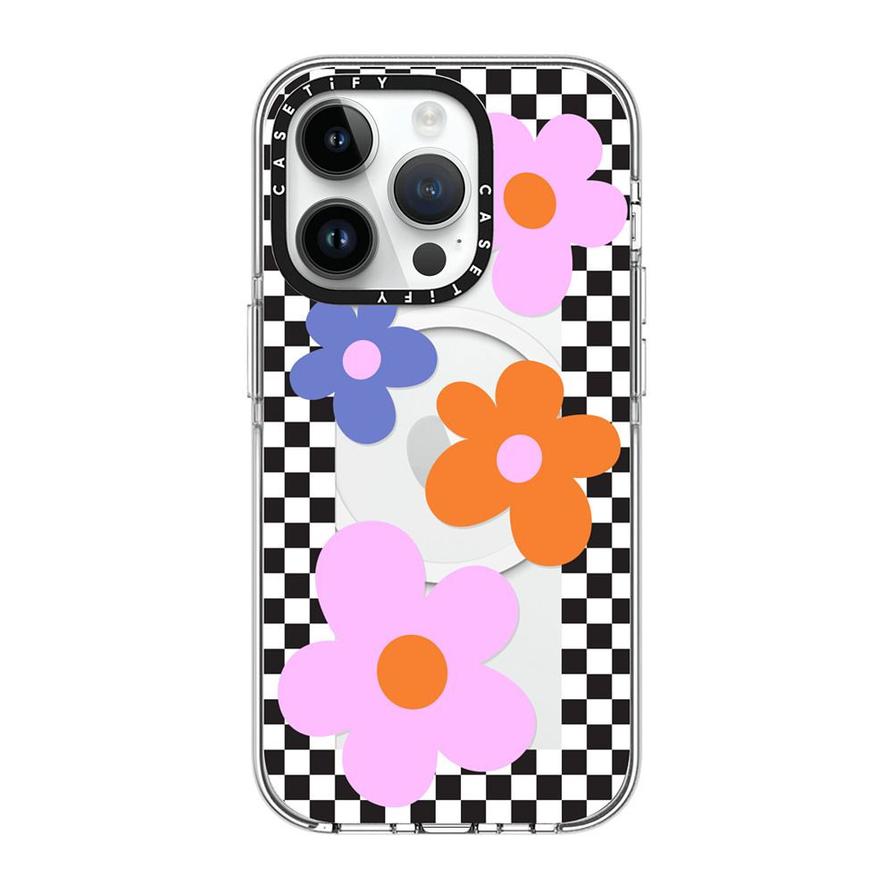 Checkered Floral Frame | Casetify (Global)