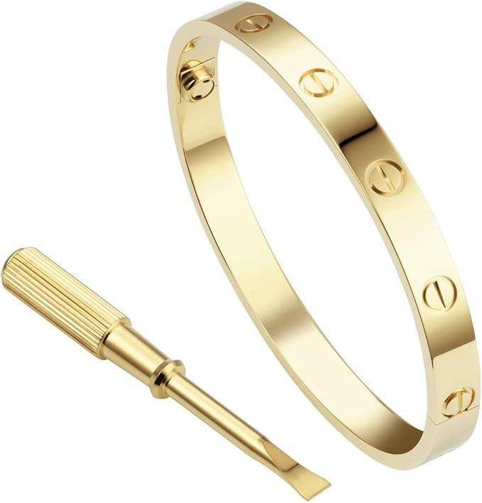 Love Bracelet Jewelry With Screwdriver Jewelry Plated Stainless Steel Couples Bracelet Classic Sc... | Amazon (US)