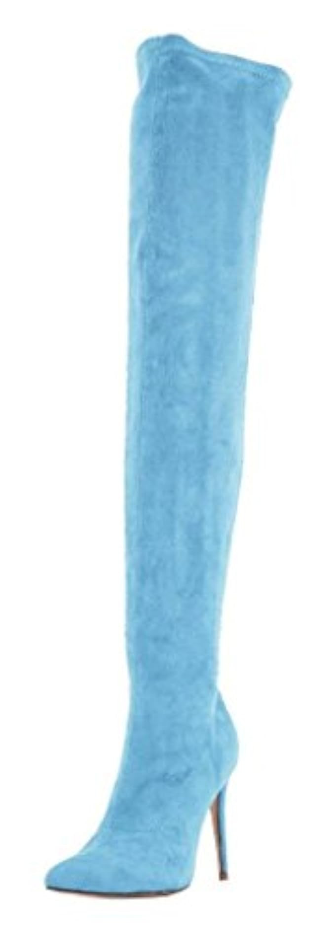 Jiu du Women's Stiletto High Heel Over The Knee Thigh High Winter Stretch Boots | Amazon (US)