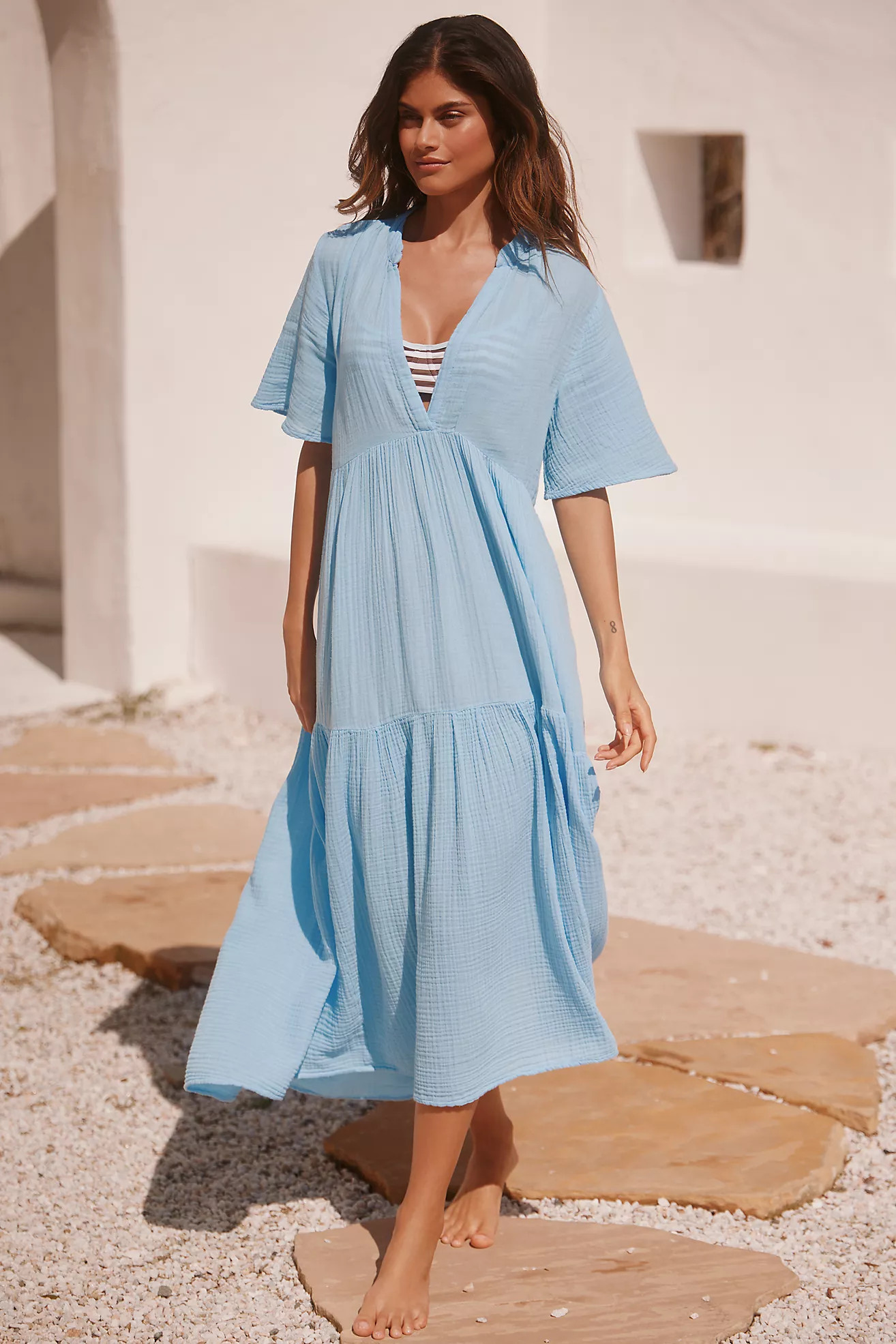 The Kallie Flowy Maxi Dress | Anthropologie (US)