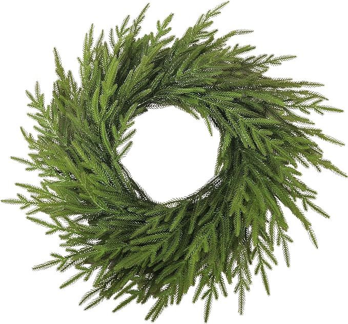 CHEAWRTZ 26 Inch Christmas Wreath, Christmas Wreaths for Front Door, Large Pine Wreath, Artificia... | Amazon (US)