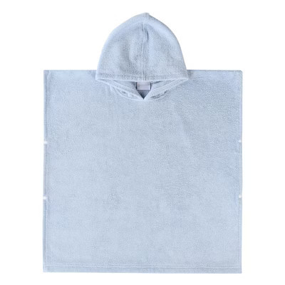 Kids Unisex Cotton Terry Medium Weight Hooded Bath Towel, Large, Blue - Blue Nile Mills | Target