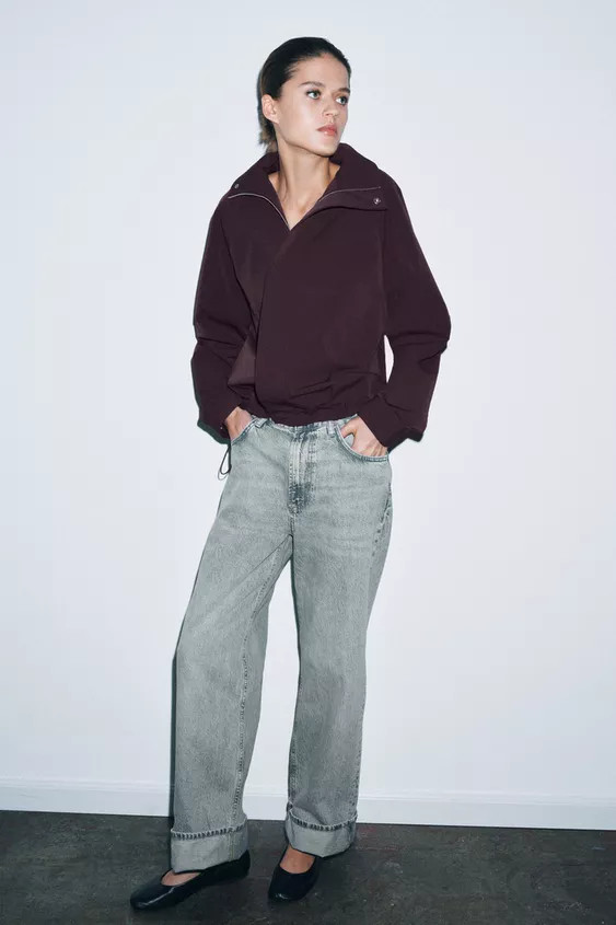 OVERSIZED ZIPPER BOMBER JACKET | Zara US