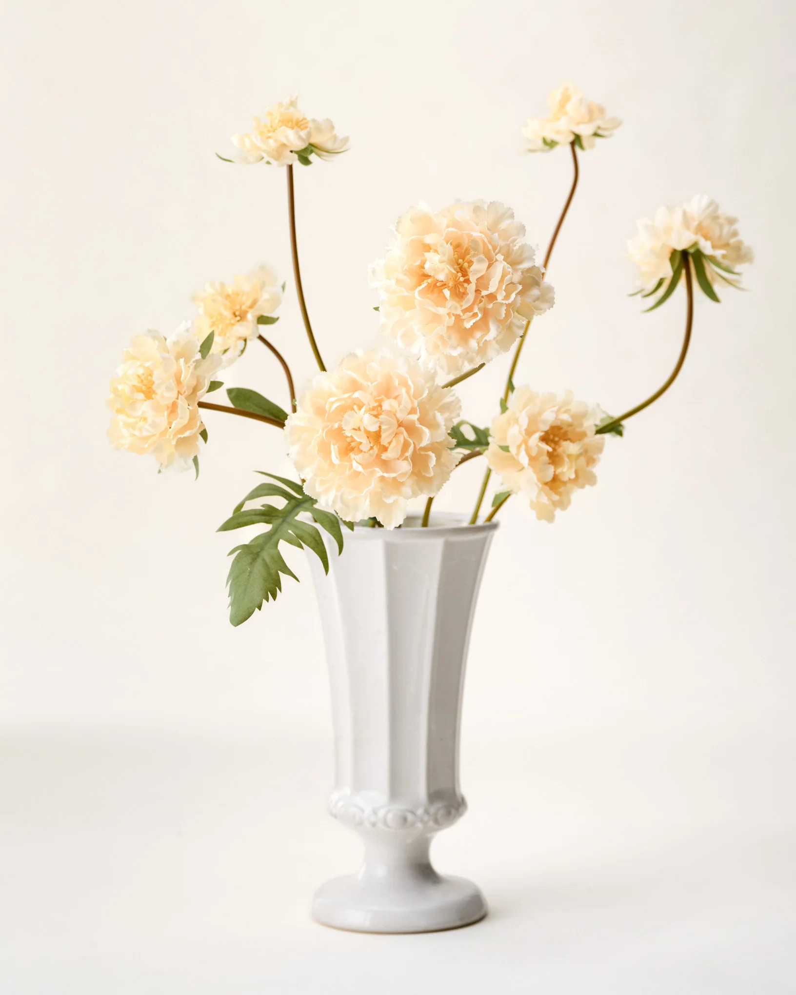 Real Touch Cream Scabiosa Stem | Magnolia