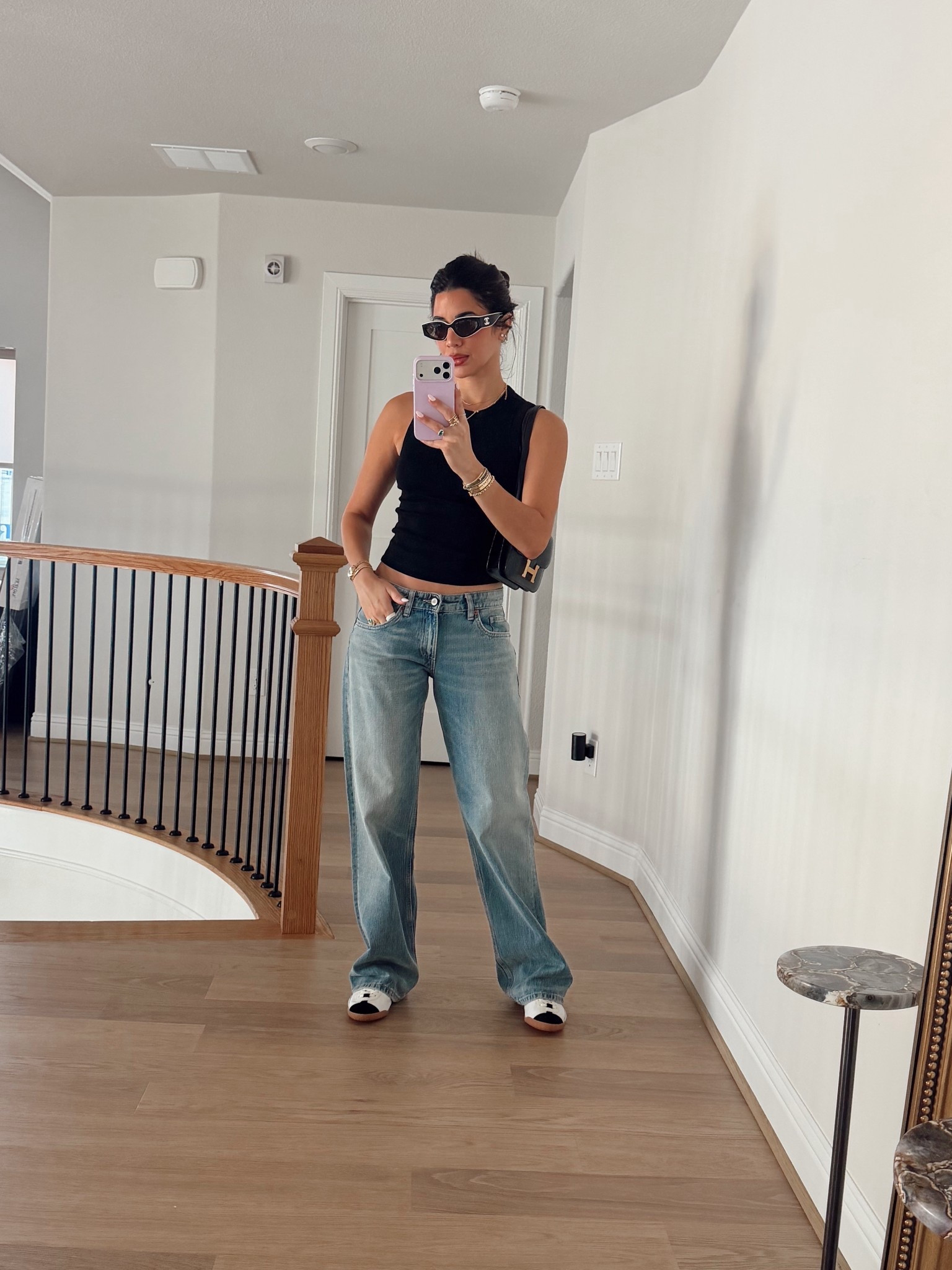 Ootd 
Jeans size 27 (im usually a 26) they dont stretch
Favorite tank top 

#LTKootd