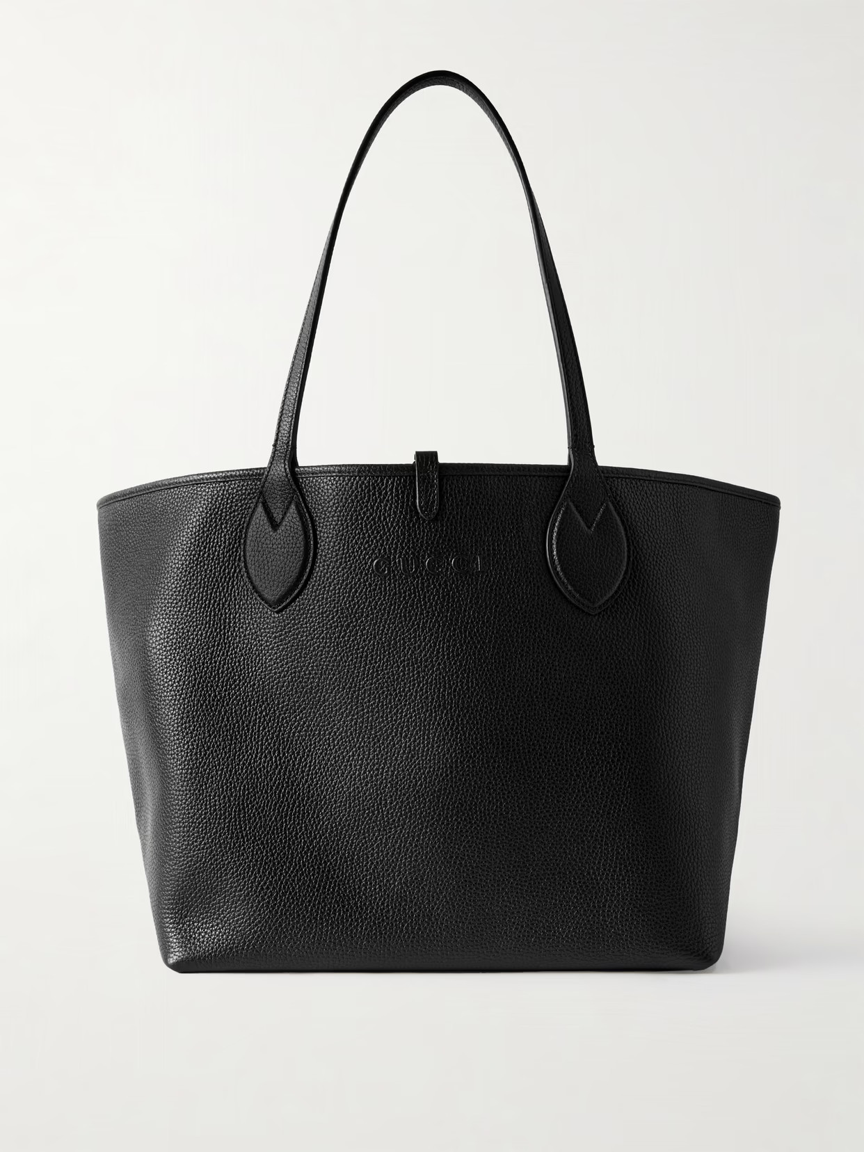 Gucci - Totissima Reversible Textured-leather And Canvas-jacquard Tote - Black | NET-A-PORTER (US)