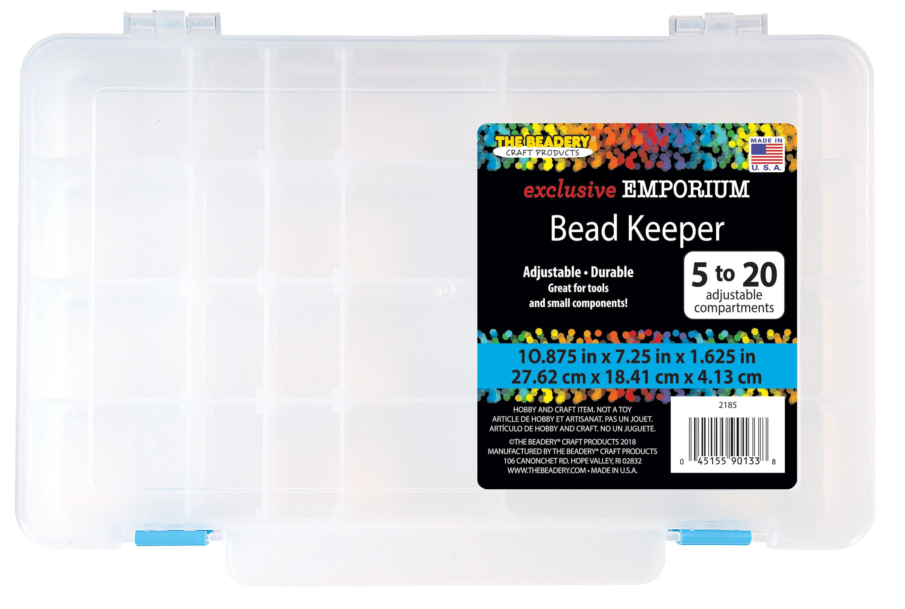 The Beadery Bead Keeper Box, Made from Clear Plastic, Ages 6 and up | Walmart (US)