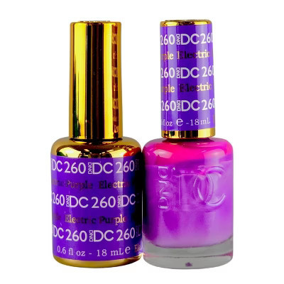 DND DC Gel & Lacquer Duo - Electric Purple (260) - Electric Purple: High-Voltage Shine That Lasts | Target