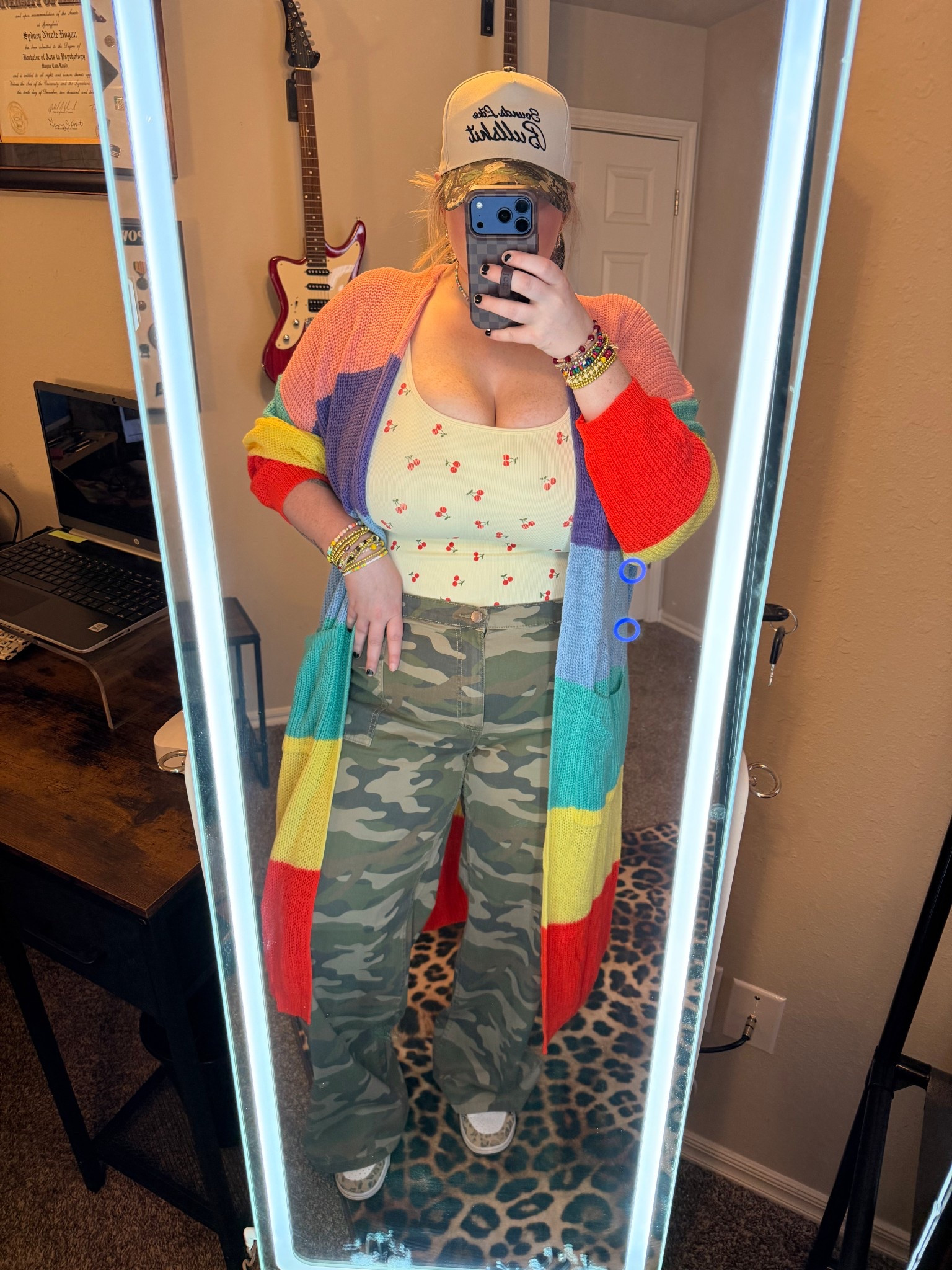 Mixing patterns 🌈❤️⚡️🐆🏁🍒 

#LTKPlusSize #LTKmomlife #LTKootd