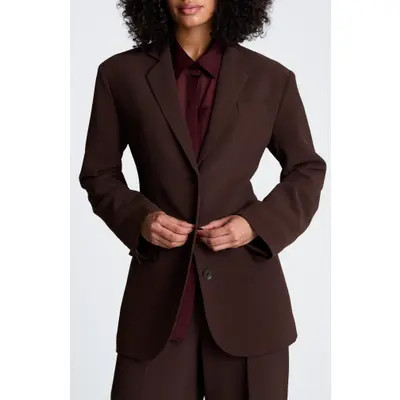 Kenneth Cole Boyfriend Blazer in Medium Bark at Nordstrom, Size Small | Nordstrom