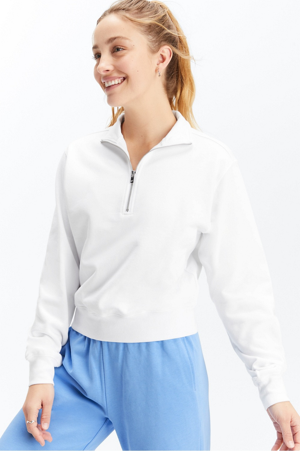 Lightweight Go-To Half Zip Sweatshirt | Fabletics