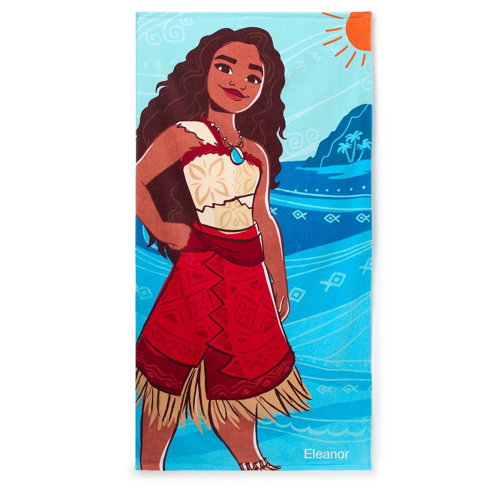 Moana Beach Towel – Personalized | Disney Store