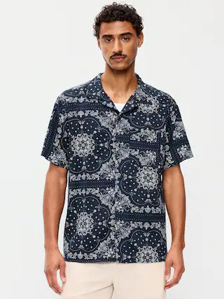 Short-Sleeve Camp Shirt | Old Navy (US)