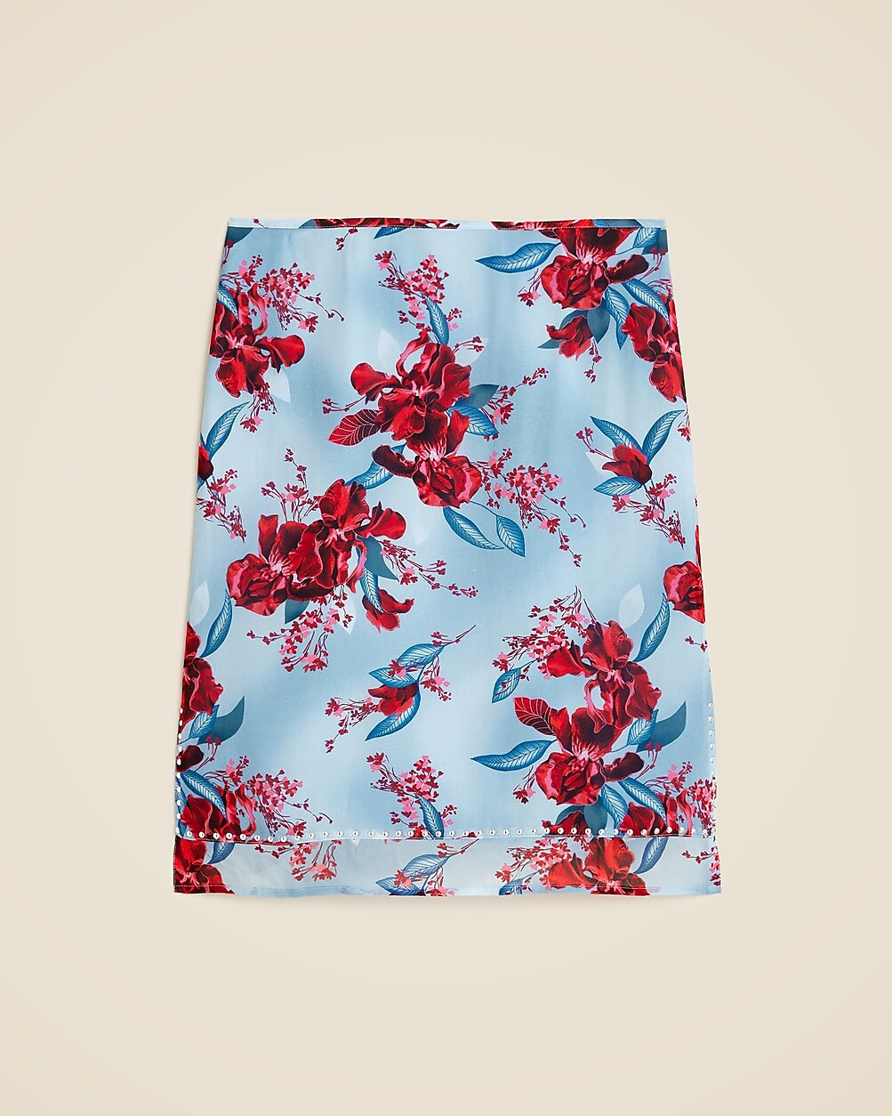 Studded knee-length skirt in floral chiffon | J. Crew US