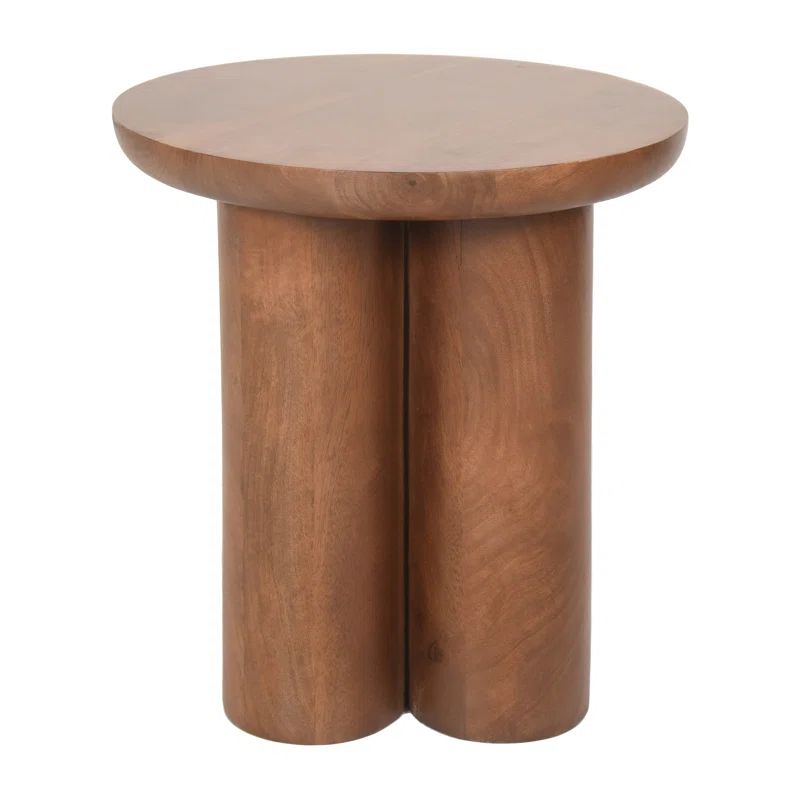 Wooden 18"H Scandinavian Farmhouse Side Table for Elegant and Practical Accent to Your Living Spa... | Wayfair Professional