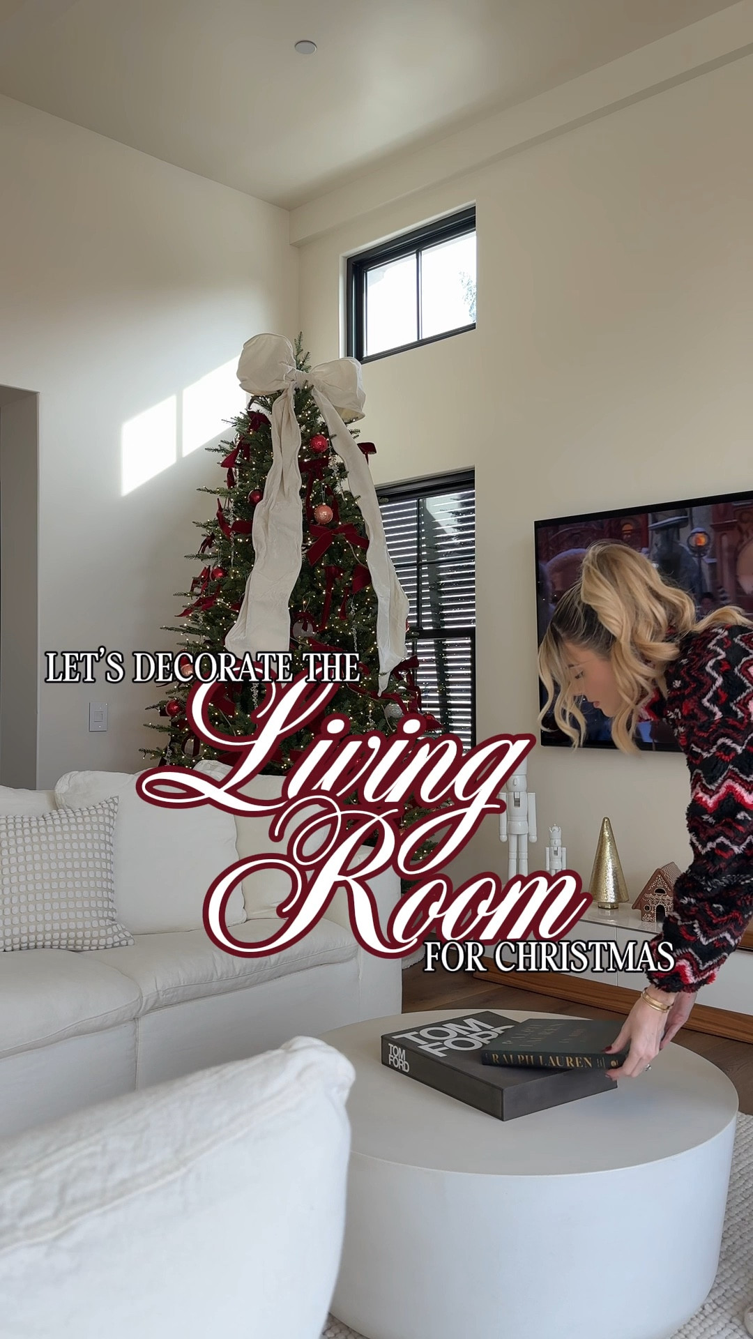 decorate the living room with me for Christmas 🎁🎄 links for everything! 

#LTKHome #LTKHoliday #LTKSeasonal