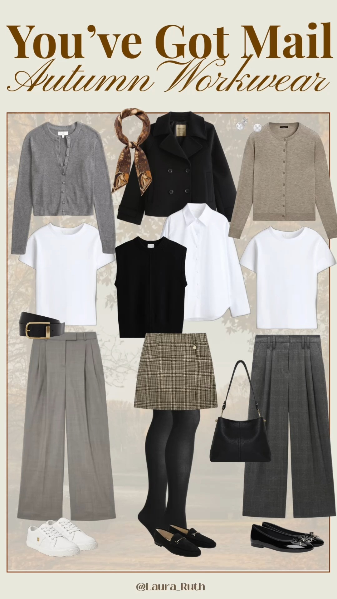 You’ve Got Mail, but make it autumn workwear 🍂📬☕️

Channeling a little Kathleen Kelly this season with cosy knits, classic tailoring, crisp white shirts, plaid skirts and those timeless loafers. Think 90s New York meets polished office dressing and pieces you can mix, match and wear on repeat all autumn long. 🤎 fall outfits women, teacher outfits, business casual workwear,  

 #LTKuk #LTKautumn #LTKworkwear