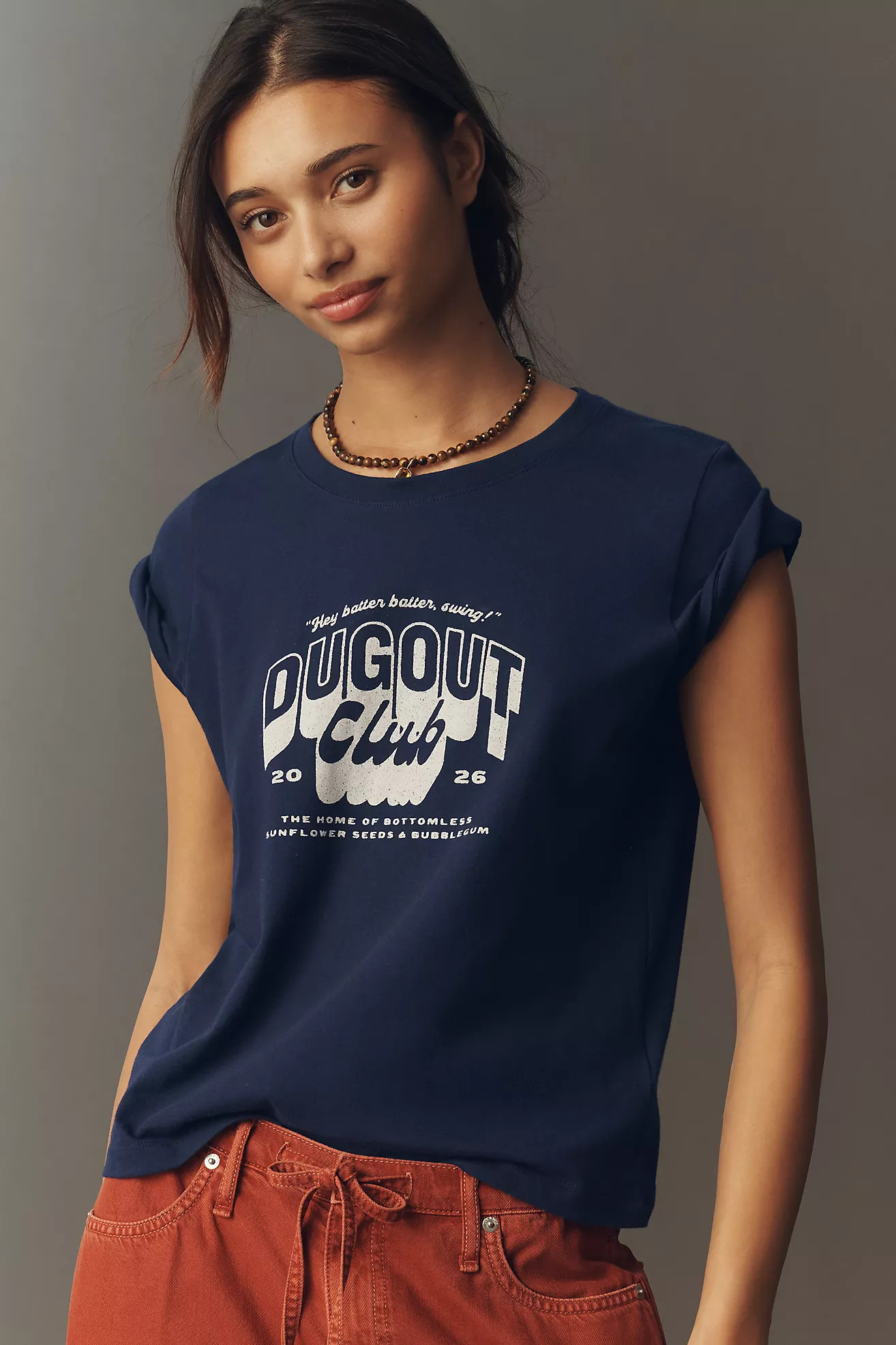 Maeve Cotton Dugout Club Tee | Anthropologie (US)