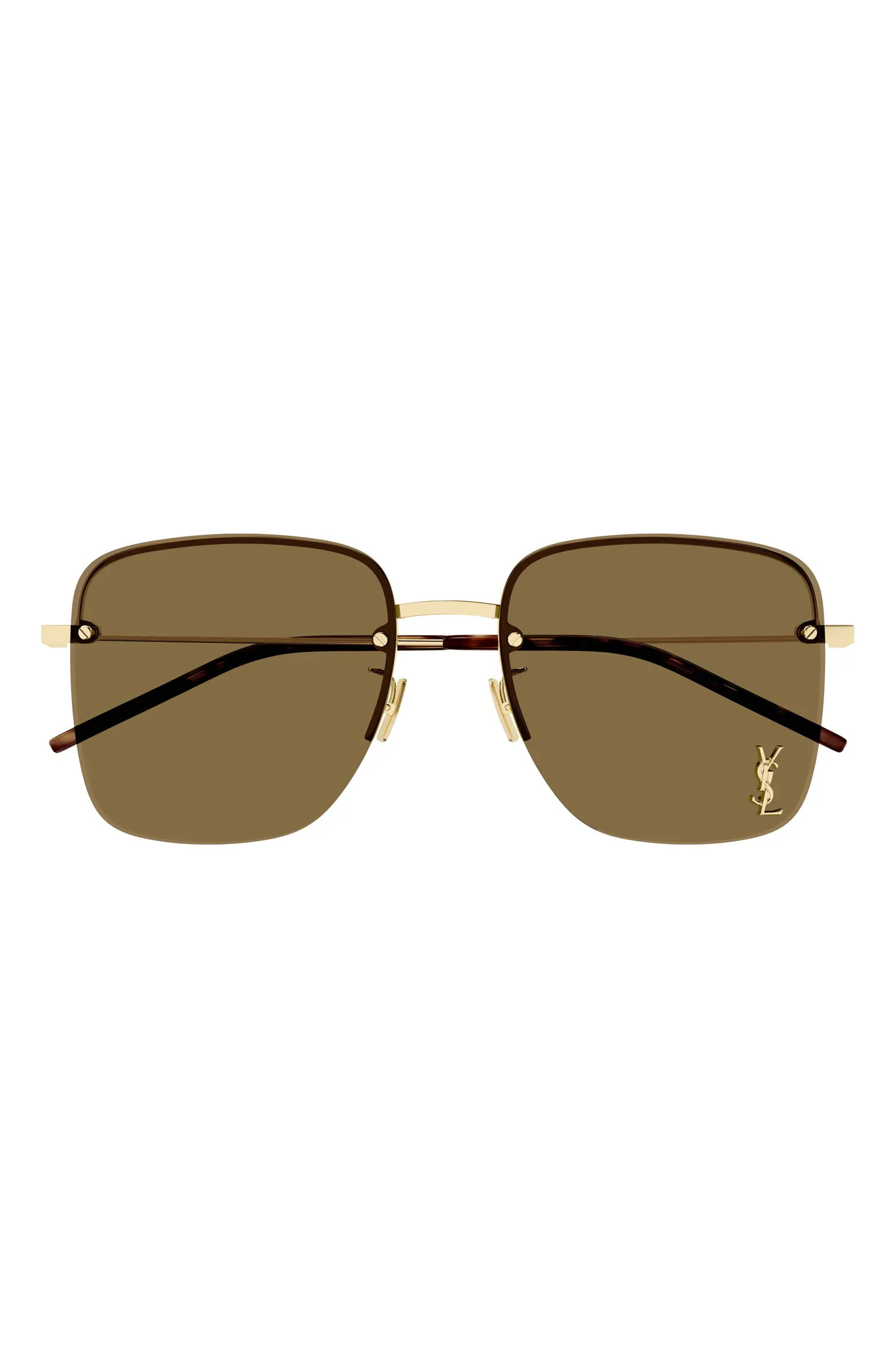 Saint Laurent 58mm Aviator Sunglasses | Nordstrom | Nordstrom