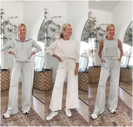 SPANX CODE!! 🥳 To celebrate all new styles & colors for spring, code CASSIEXSPANX saves you 10% sitewide, plus FREE shipping!! 

New cropped wide leg, shorts & jumpsuit in the fan-favorite AirEssentials fabric! PRAISE!! 

I’m in an xs in the tops & jumpsuit & regular small in the pants. Petite & tall available, too 

#sugarplumstyle @spanx #spanxpartner 

#LTKsalealert #LTKover40