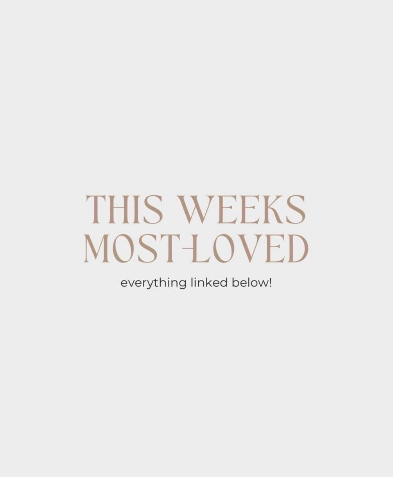 This week’s most loved! 🤎 So many good early fall finds + pieces you can wear now and into the next season. Linking all of the best sellers in one place!

#LTKSeasonal #LTKmomlife #LTKdayinmylife