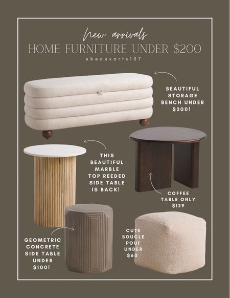 Shop these beautiful home furniture deals under $200!!!

#LTKhome #LTKstyletip #LTKsalealert