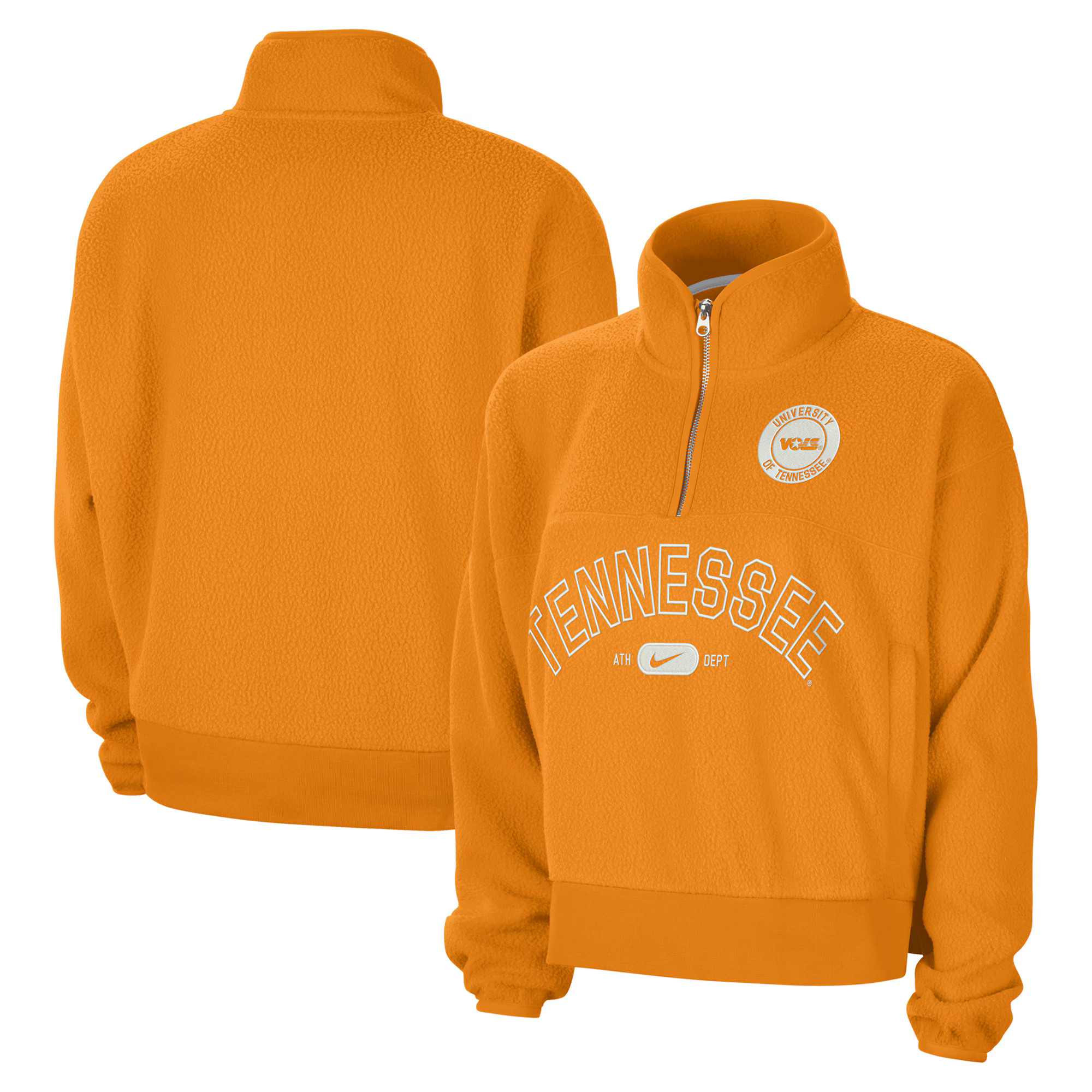 Tennessee Volunteers Nike Women's Fly Fleece Quarter-Zip Jacket - Tennessee Orange | Fanatics
