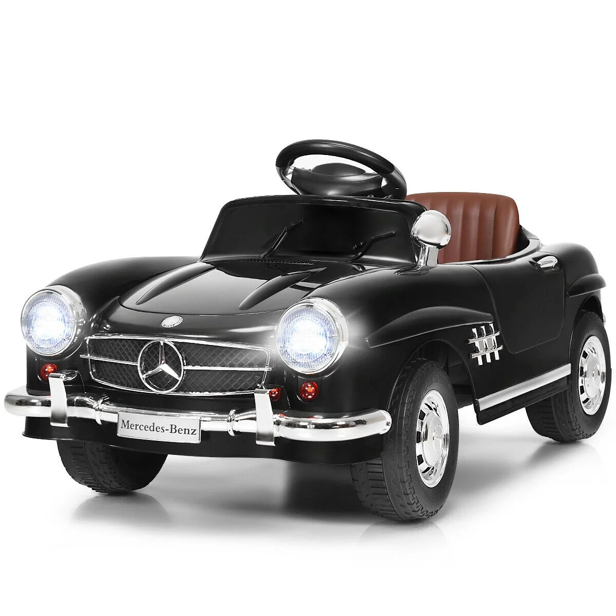 Costway Black MERCEDES BENZ 300SL AMG RC Electric Toy Kids Baby Ride on Car - Walmart.com | Walmart (US)