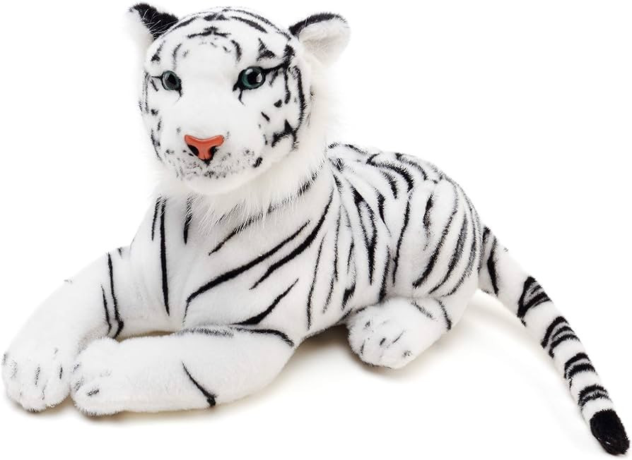 VIAHART Saphed The White Tiger - 17 Inch Stuffed Animal Plush - by Tiger Tale Toys | Amazon (US)