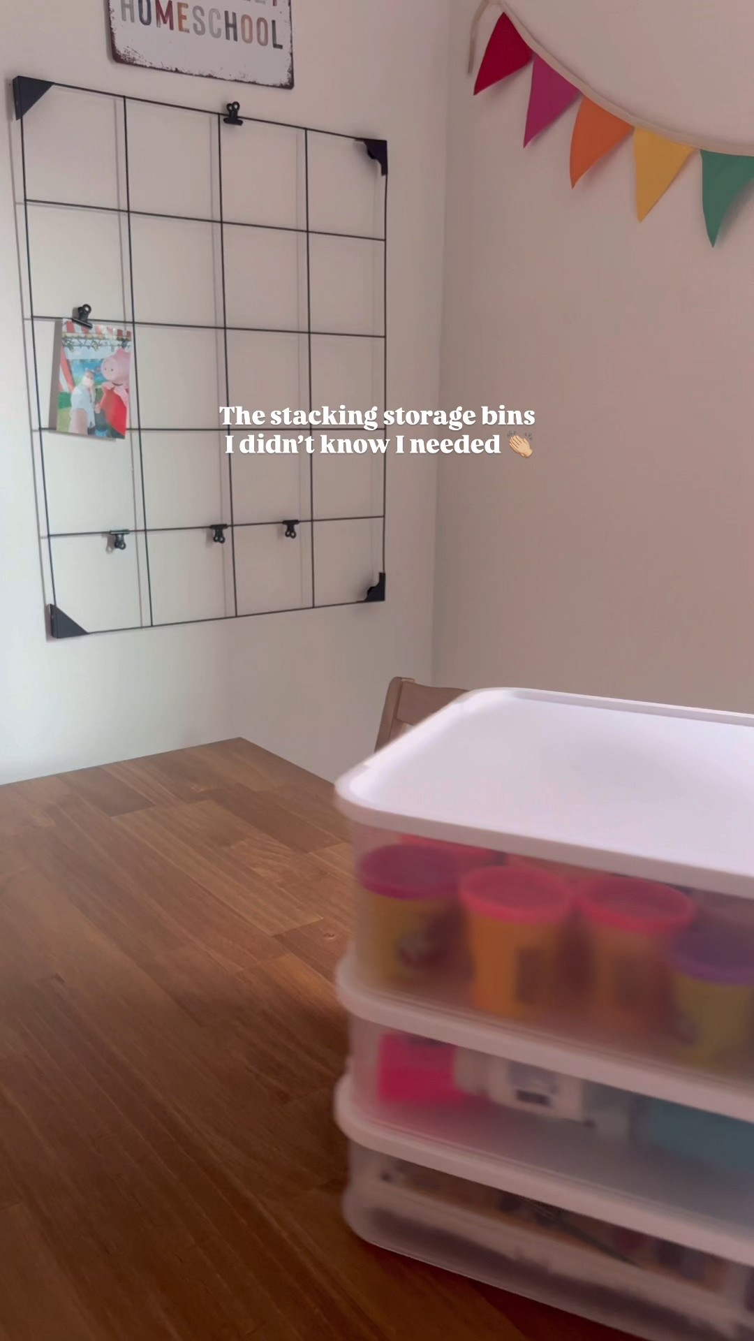 Target stacking organizer bins #target #targethome #homeschool #homeschoolorganization 

#LTKKids #LTKHome #LTKFindsUnder50