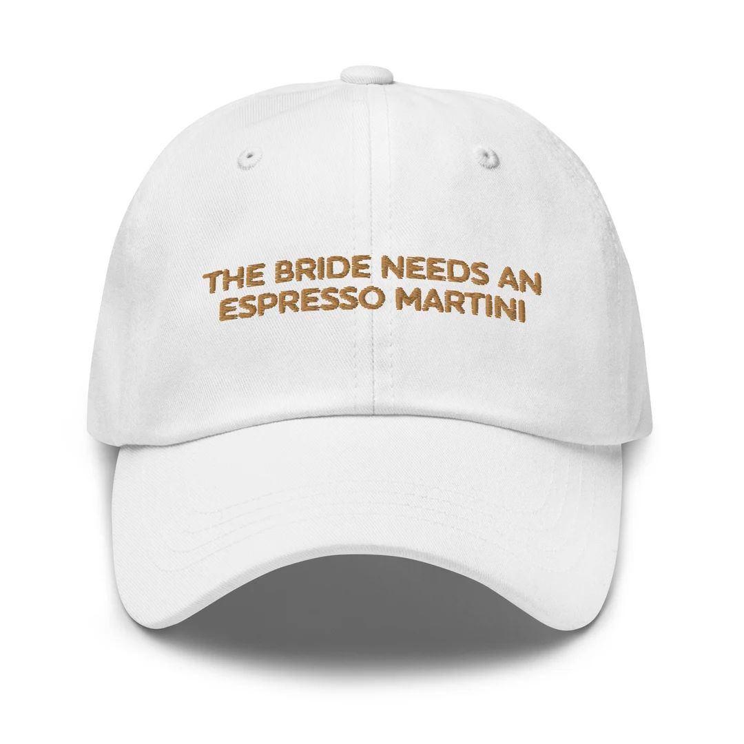 The Bride Needs an Espresso Martini Baseball Hat - Etsy | Etsy (US)