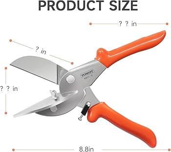 TOWOT Sharp Multi Angle Miter Shear Cutter, Adjustable at 45 To 135 Degree With Safety Lock Hand ... | Amazon (US)