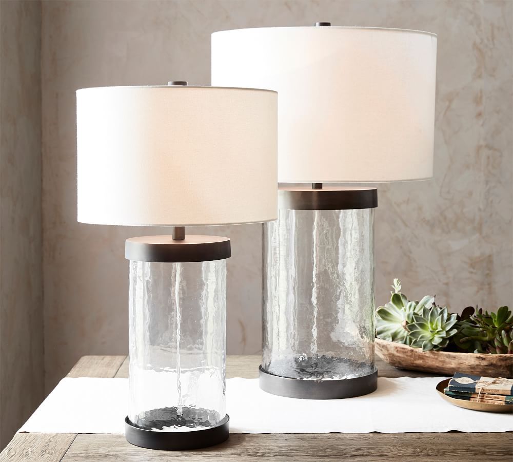 Murano Metal &amp; Glass Table Lamp | Pottery Barn (US)