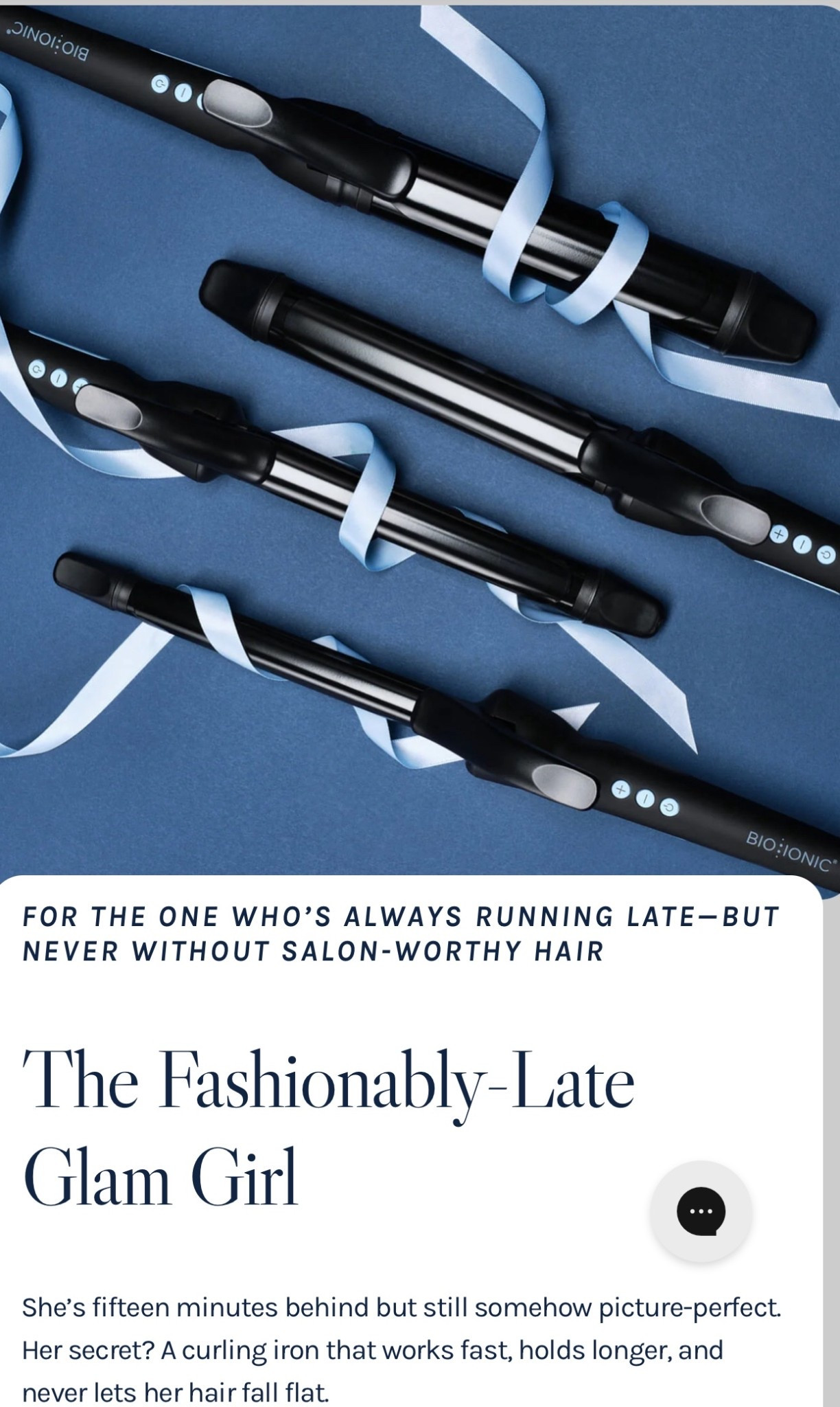 Long barrel iron 

#LTKGiftGuide