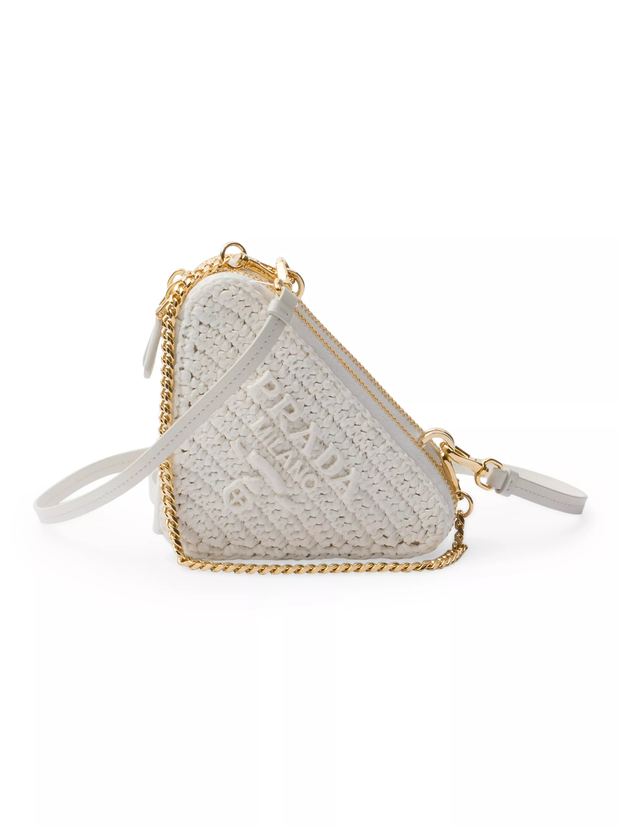 Crochet and Leather Mini Pouch | Saks Fifth Avenue