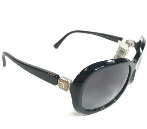 Chanel Sunglasses 5286 c.501/S6 Black Round Frames with Purple Lenses 56-18-135  | eBay | eBay US