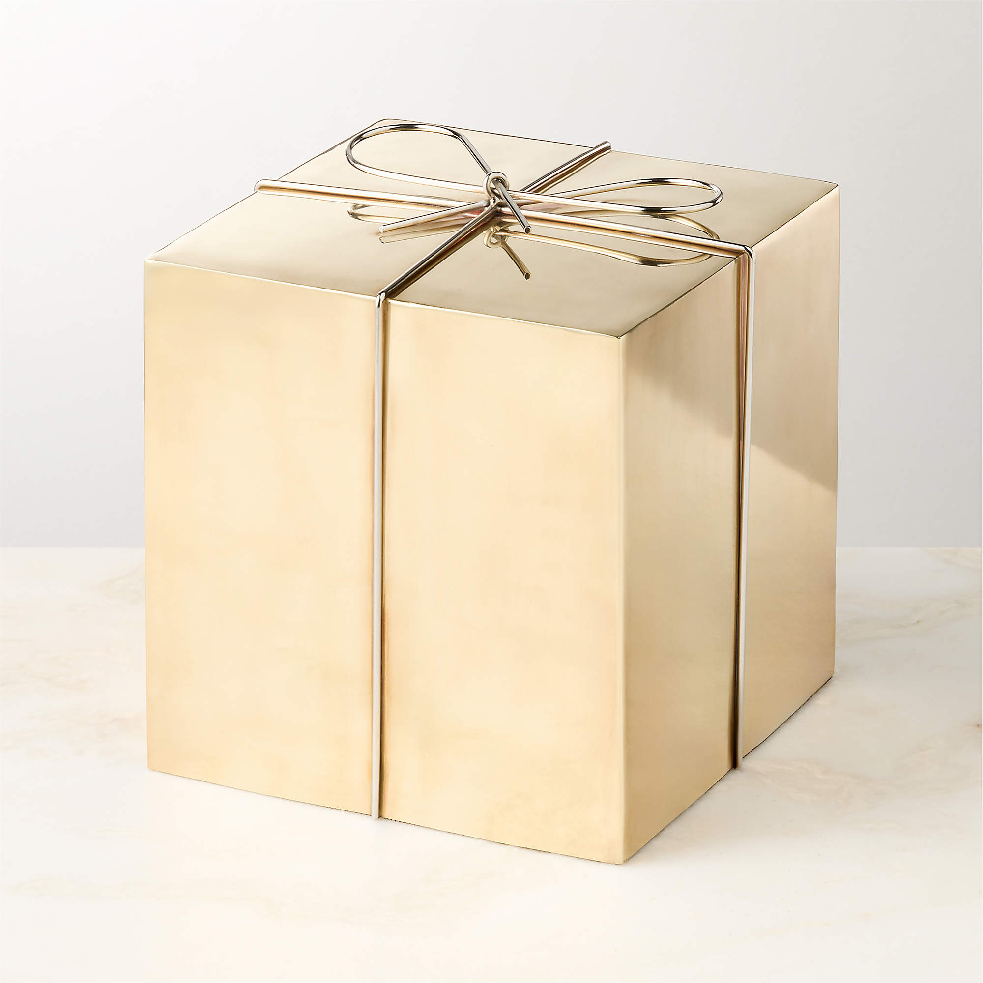 Two-Tone Present 5" Silver | CB2 | CB2