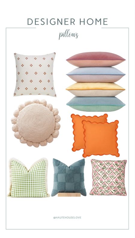 Designer home pillows! 

Accent, home decor, living room, bedroom 

#LTKSaleAlert #LTKFindsUnder100 #LTKHome
