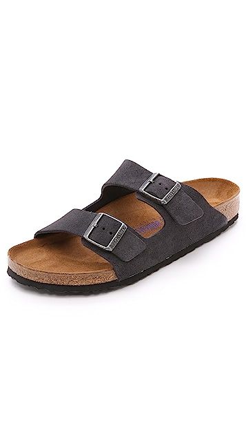 Suede Soft Footbed Arizona Sandals | Shopbop