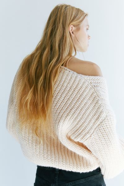 Rib-knit Sweater - Cream - Ladies | H&M US | H&M (US)