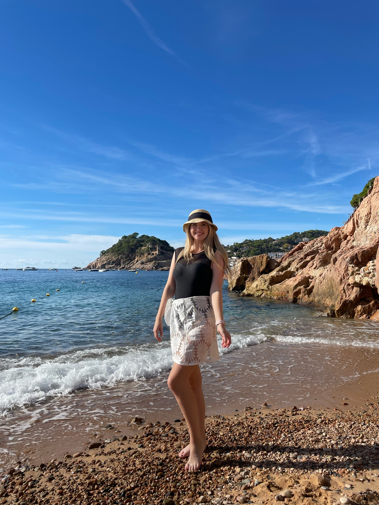 This Albion swimsuit and lulus coverup with a cute summer hat was the perfect beach outfit for our honeymoon in Europe! I felt so chic 😊

#LTKtravel #LTKswim #LTKSeasonal