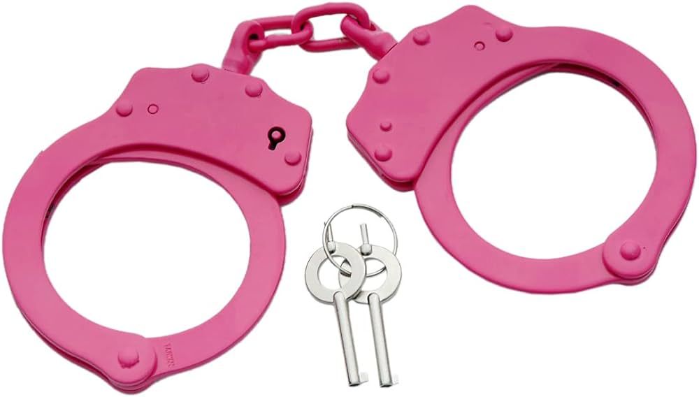 SZCO Supplies 8" Double Lock Adjustable Heavy-Duty Scorpion Pink Handcuffs | Amazon (US)