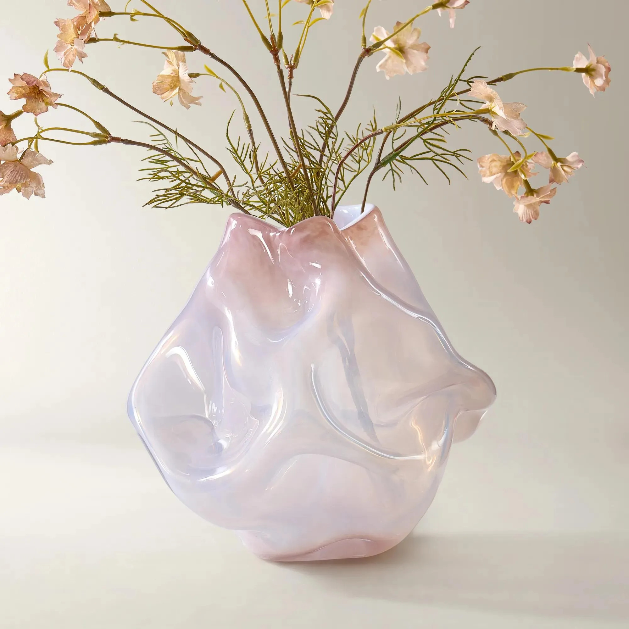 Melt Glass Vase - Mocha Rose | Z Gallerie