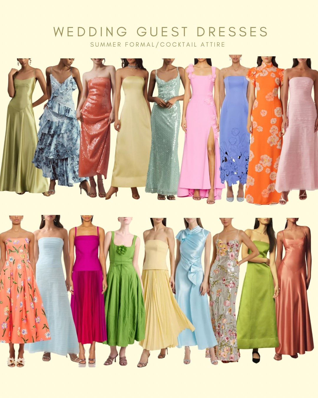Wedding guest dresses for the summer! 

#LTKParties #LTKWedding
